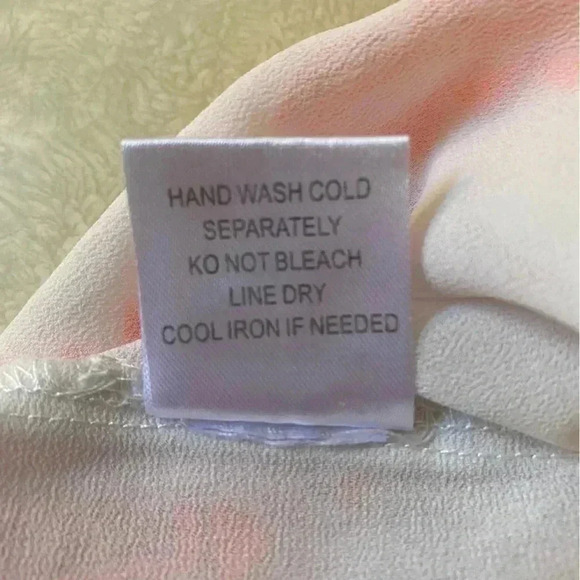 Charlotte Russe White Scalloped Midi Tank Top adjustable straps orange trim Sz M - Picture 5 of 5